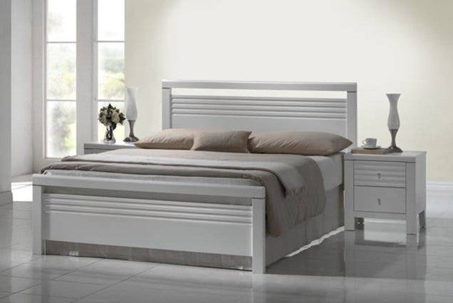 Queen Fion Bed - White