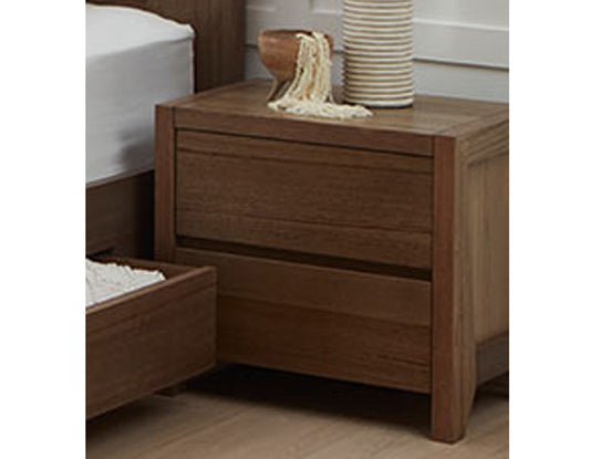 Halifax 2 Drawer Bedside Table - 520(H) X 560(W) X 400(D) - As Pictured