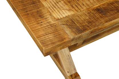 FOUNDRY REFECTORY DINING TABLE 2000(L) x 1000(W) - RUSTIC MANGO