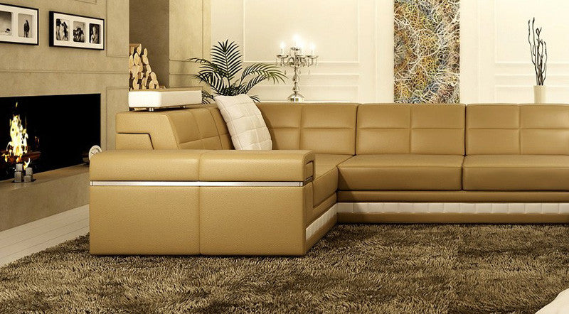 MASSIMO-II (G1064B) 1 SEATER + 2 SEATER LEATHER/ETTE COMBINATION CORNER CHAISE SUITE - ASSORTED COLOURS