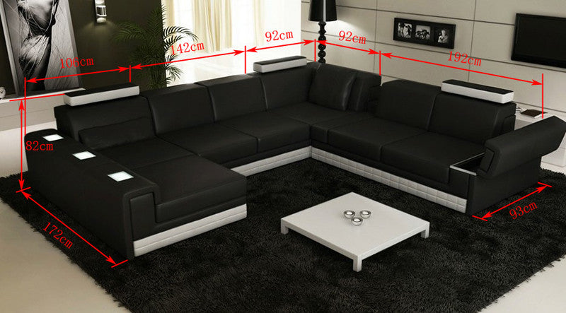 MASSIMO (G1064) 2 SEATER + 3 SEATER LEATHER/ETTE COMBINATION CORNER CHAISE SUITE - ASSORTED COLOURS