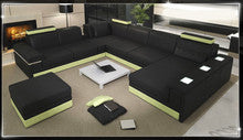 MASSIMO (G1064) 2 SEATER + 3 SEATER LEATHER/ETTE COMBINATION CORNER CHAISE SUITE - ASSORTED COLOURS