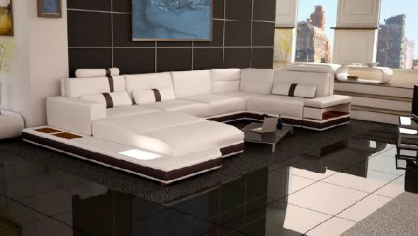 MESSALINA (G1065) 1 SEATER + 2 SEATER LEATHER/ETTE COMBINATION CORNER CHAISE SUITE - ASSORTED COLOURS