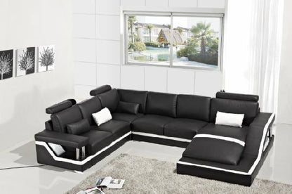 ZVEST-I (G1074) LEATHER/ETTE COMBINATION CORNER LOUNGE - ASSORTED COLOURS