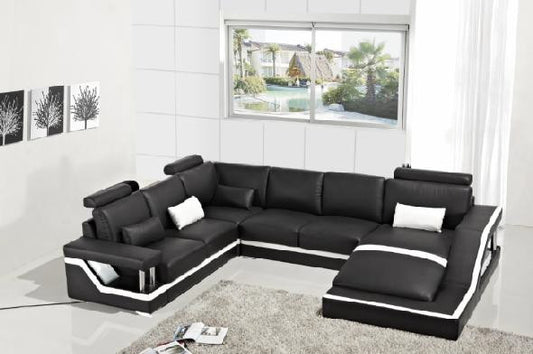 ZVEST-I (G1074) LEATHER/ETTE COMBINATION CORNER LOUNGE - ASSORTED COLOURS