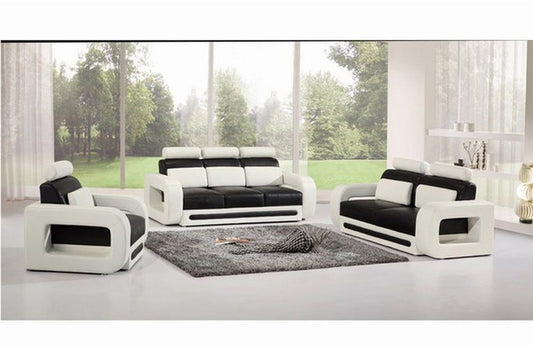 PREMIER ADRIAN (G5004) 1 SEATER + 2 SEATER + 3 SEATER  LEATHER/ETTE COMBINATION LOUNGE SUITE - ASSORTED COLOURS