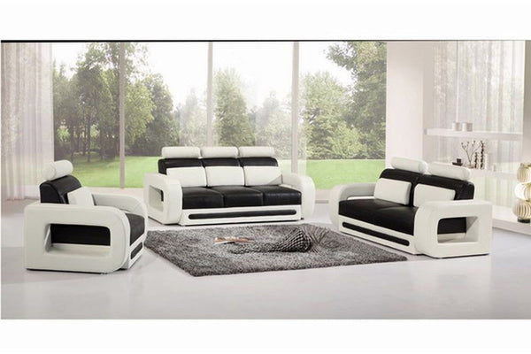 PREMIER ADRIAN (G5004) 1 SEATER + 2 SEATER + 3 SEATER  LEATHER/ETTE COMBINATION LOUNGE SUITE - ASSORTED COLOURS