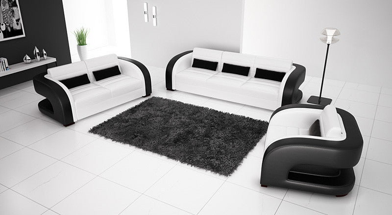 Khiera (G5007) 1 Seater + 2 Seater + 3 Seater Leather/ette Combination Lounge Suite - Assorted Colours