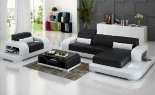 BENNETT (G8006E) CHAISE SUITE + COFFEE TABLE - CHOICE OF LEATHER AND ASSORTED COLOURS AVAILABLE