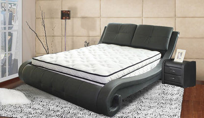 QUEEN MARSALA (G823#) LEATHERETTE BED - ASSORTED COLOURS AVAILABLE