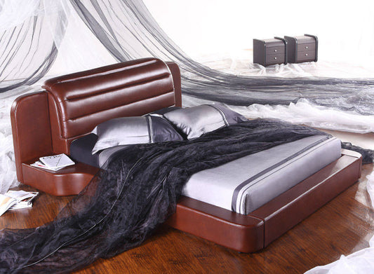 QUEEN (G896#) LEATHERETTE BED - ASSORTED COLOURS AVAILABLE