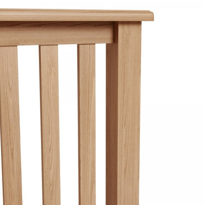 ELEGANCE  QUEEN 3  PIECE BEDSIDE OAK BEDROOM SUITE -(7-1-15) - LIGHT OAK