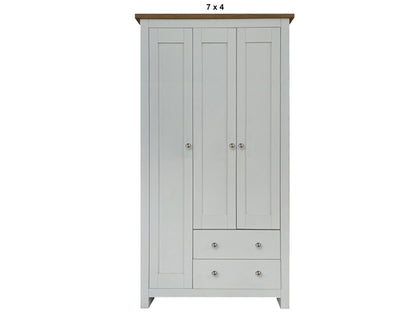GENEVA (AUSSIE MADE) 3 DOOR / 2 DRAWER UTILITY WARDROBE COLLECTION - ASSORTED PAINTED / STAINED COLOURS - STARTING FROM $1099
