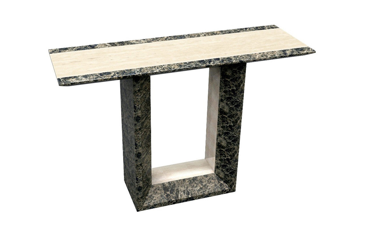 Gobsten Marble Console - Hallway Table - (MODEL: 9102) - 2 Tone