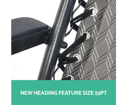 LIBRA OUTDOOR ADJUSTABLE RECLINER LOUNGE - GREY