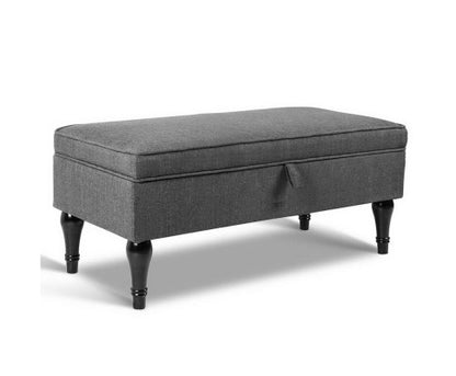 EDWALD OTTOMAN STORAGE BOX - GREY