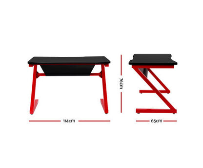 GRIFFON GAMING DESK  - BLACK & RED