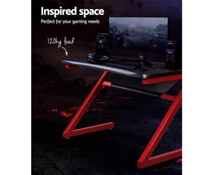 GRIFFON GAMING DESK  - BLACK & RED