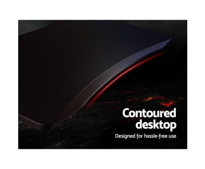 GRIFFON GAMING DESK  - BLACK & RED