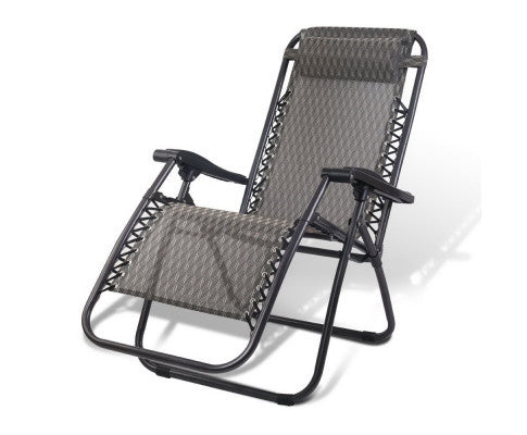 LIBRA OUTDOOR ADJUSTABLE RECLINER LOUNGE - GREY