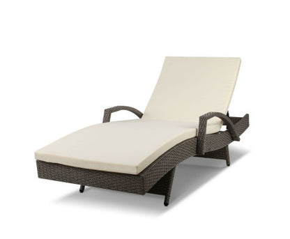 DEWEY OUTDOOR SUN LOUNGE - GREY