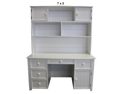 GEORGE (AUSSIE MADE) DESK & HUTCH WITH PICTURE FRAME DRAWER FRONTS COLLECTION - ASSORTED PAINTED COLOURS - STARTING FROM $1699