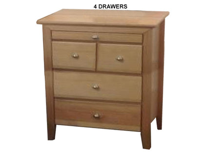 GLADSTONE (AUSSIE MADE) BEDSIDE TABLE COLLECTION - TASSIE OAK COMBINATION - ASSORTED STAINED COLOURS - STARTING FROM $599