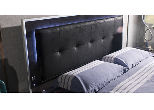 Double Gympie Bedhead Only - 1200(H) - Gloss Grey