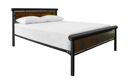SINGLE HAMILTON (AUSSIE MADE) TIMBER & METAL BED - BLACK