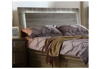 HANSON QUEEN BEDHEAD ONLY - (MODEL-LS 111-BH) - MOCHA OAK