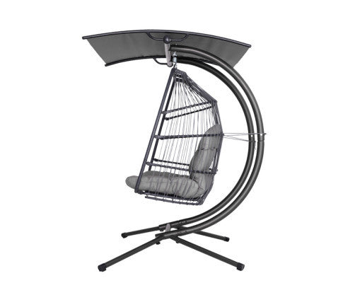 DARCEY OUTDOOR DOUBLE HANGING POD CHAIR - GREY