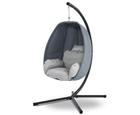 SULLIVAN OUTDOOR  HANGING POD CHAIR - GREY