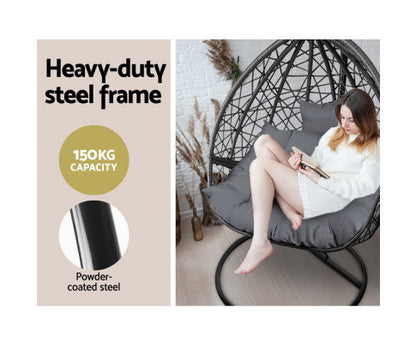 STARLING OUTDOOR  HANGING SWING CHAIR - BLACK