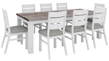 HOMESTEAD  9 PIECE DINING SETTING - 2250(W) x 1000(D)