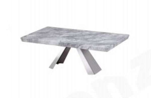 HONDI MARBLE COFFEE TABLE - 1250(W) X 700(D) - (MODEL:9001) - GREY