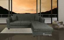 MARTHA (AUSSIE MADE) (MODEL-3-1-18-25) 3 SEATER CHAISE - MICRO SUEDE - CHOICE OF COLOURS