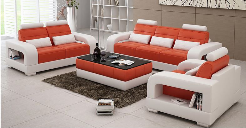 SENCHEL  3S + 2S + 1S  LOUNGE  SUITE  (MODEL - L6008D) - CHOICE OF LEATHER AND ASSORTED COLOURS AVAILABLE
