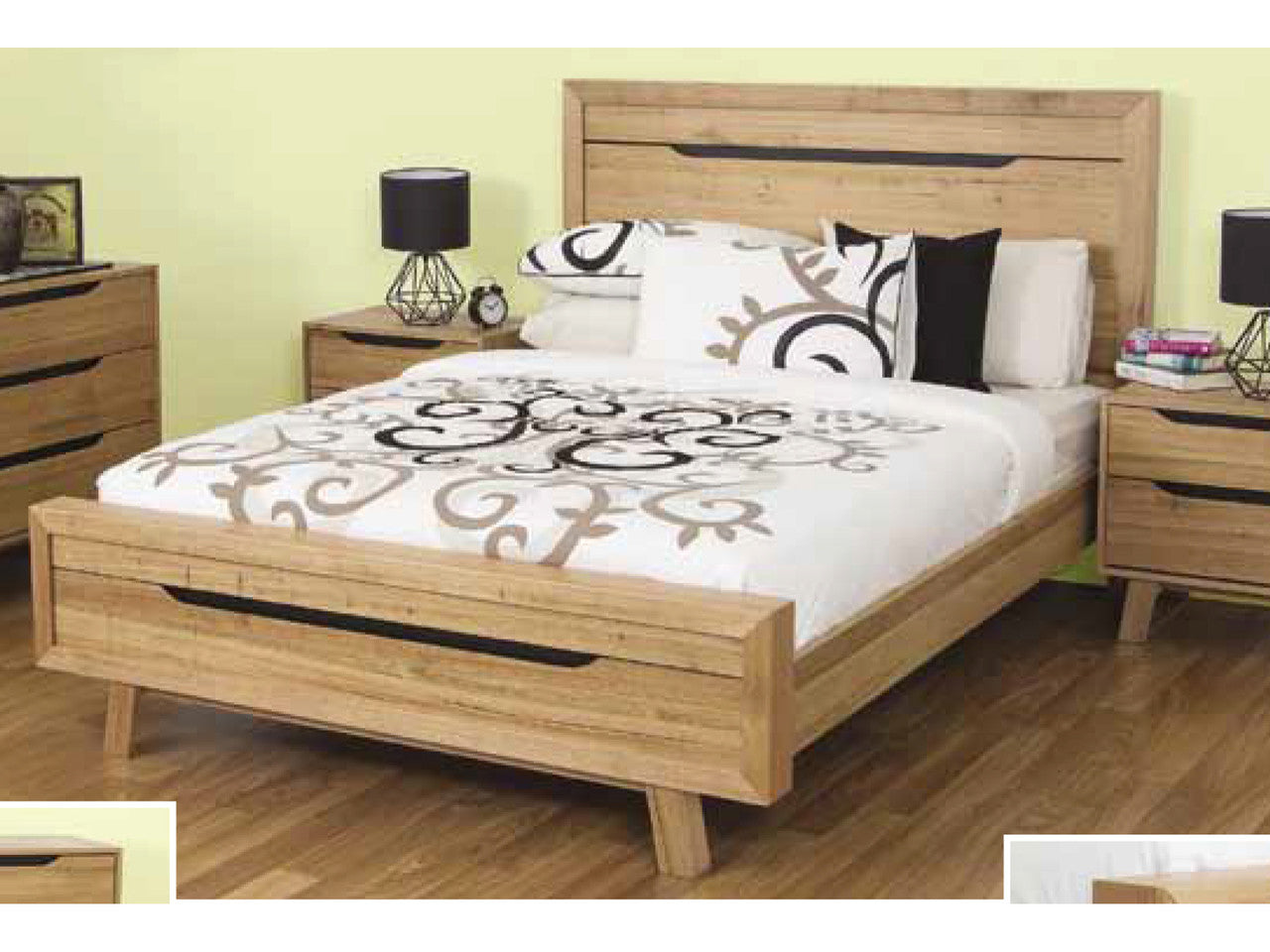 QUEEN ATMORE 6 PIECE (THE LOT) BEDROOM SUITE - NATURAL