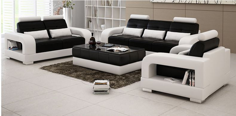 SENCHEL  3S + 2S + 1S  LOUNGE  SUITE  (MODEL - L6008D) - CHOICE OF LEATHER AND ASSORTED COLOURS AVAILABLE