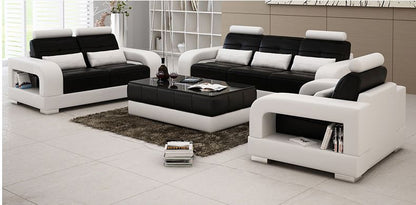SENCHEL  3S + 2S + 1S  LOUNGE  SUITE  (MODEL - L6008D) - CHOICE OF LEATHER AND ASSORTED COLOURS AVAILABLE