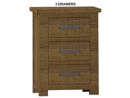 HAMERTON (AUSSIE MADE) BEDSIDE TABLE COLLECTION - ASSORTED STAINED COLOURS - STARTING FROM $399