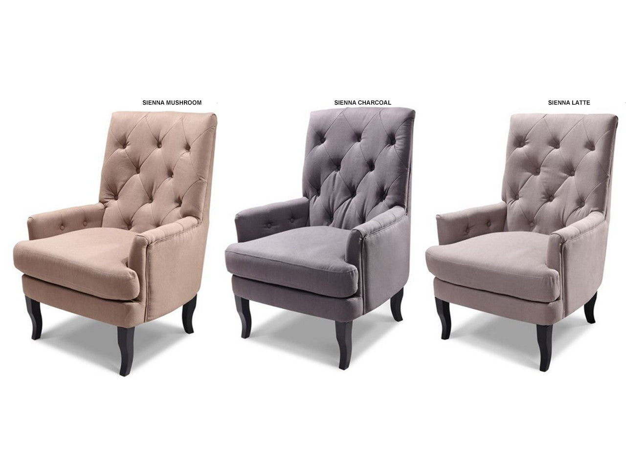 HAMPTON UPHOLSTERED FABRIC CHAIR COLLECTION - ASSORTED COLOURS