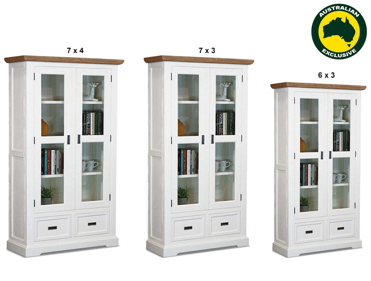 Hamptons (AUSSIE MADE) Library Unit Collection - Assorted Painted Colours