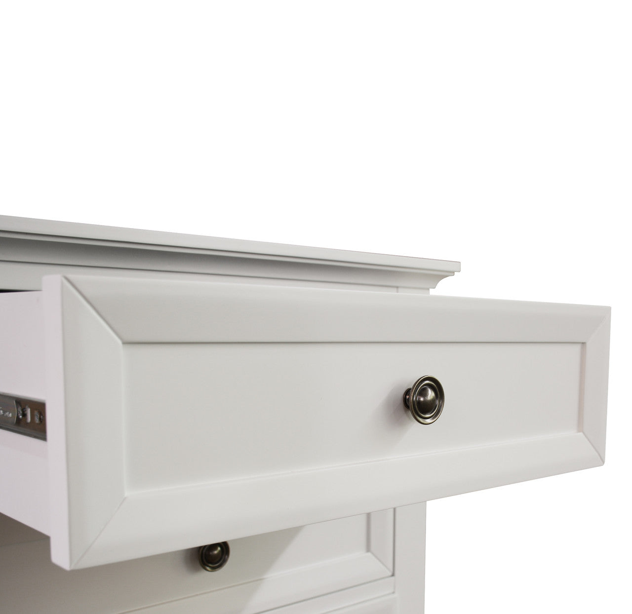 KING 5 AUSTIN PIECE (DRESSER) BEDROOM SUITE - WHITE