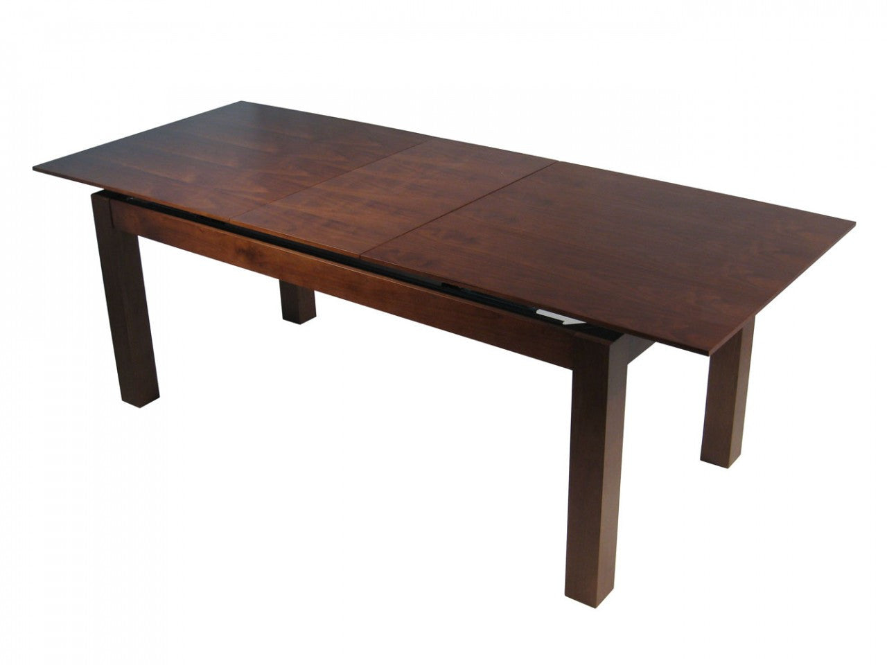 HANNA 7 PIECE EXTENSION DINING SETTING WITH BEIGE CHAIRS - 1800/2255(L) x 900(W) - WALNUT