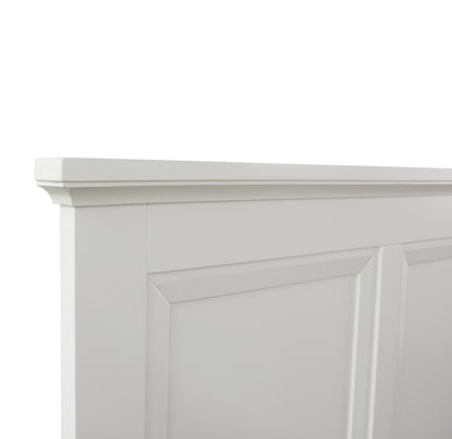 QUEEN AUSTIN 4 PIECE (TALLBOY) BEDROOM SUITE - WHITE
