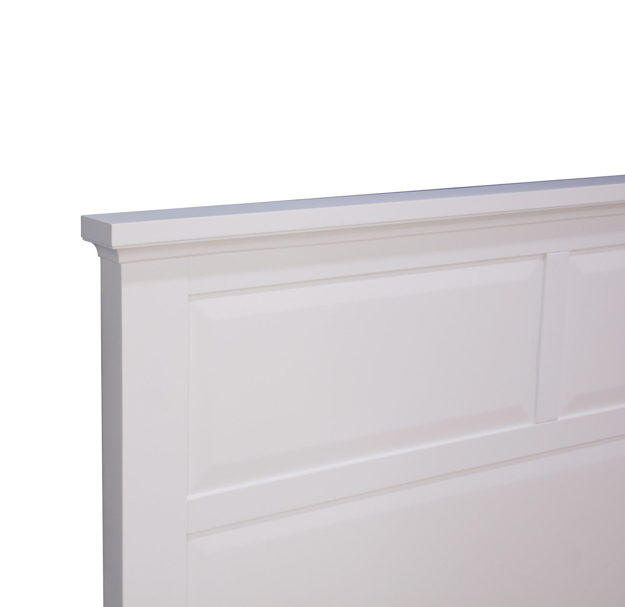 QUEEN CHANELLE BED PANEL BED WITH FOOTEND STORAGE DRAWERS (22-9-5-14-14-1) - WHITE