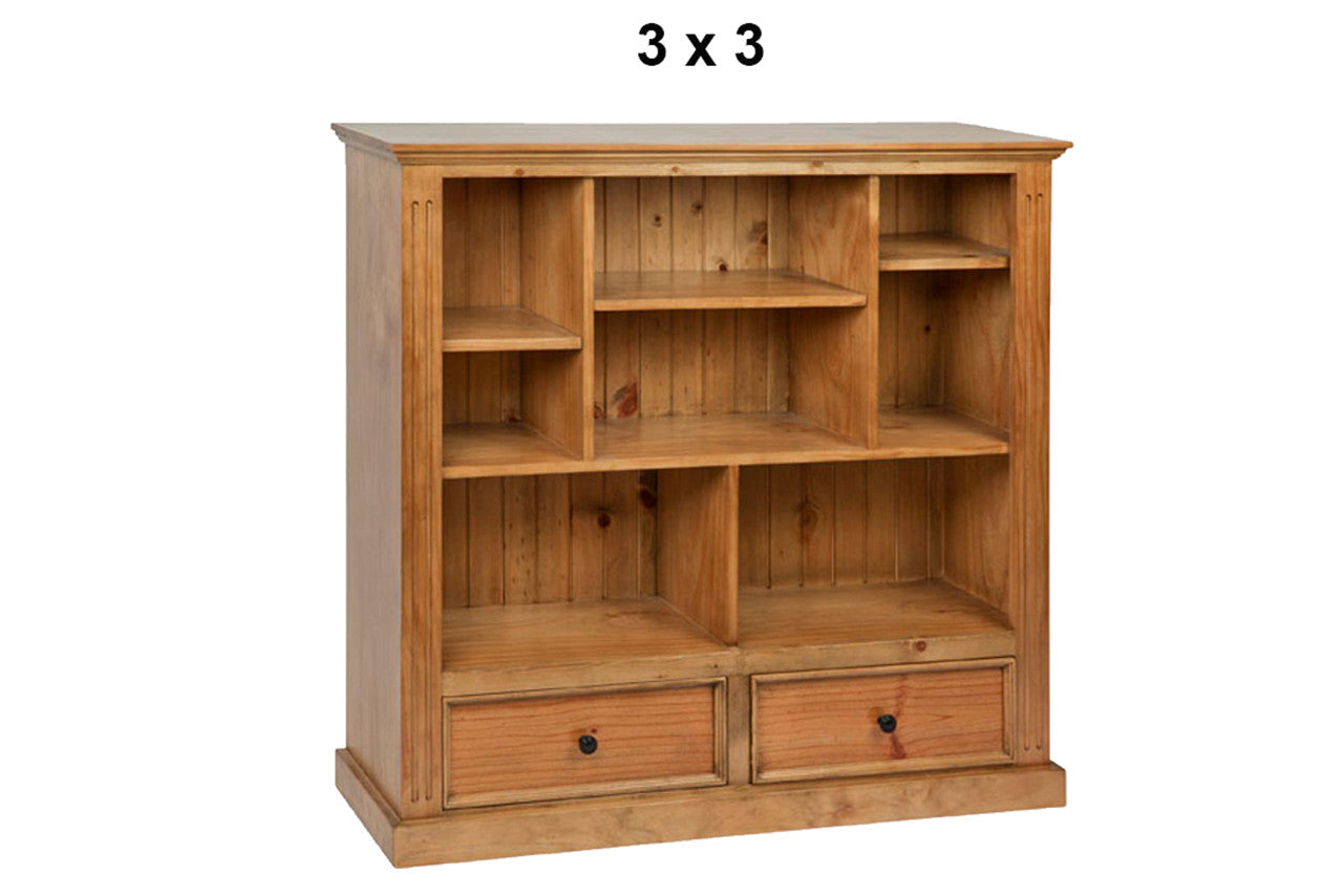 HERALDY (AUSSIE MADE) LOWLINE BOOKCASE COLLECTION - ASSORTED PAINTED COLOURS - STARTING FROM $799