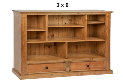 HERALDY (AUSSIE MADE) LOWLINE BOOKCASE COLLECTION - ASSORTED PAINTED COLOURS - STARTING FROM $799