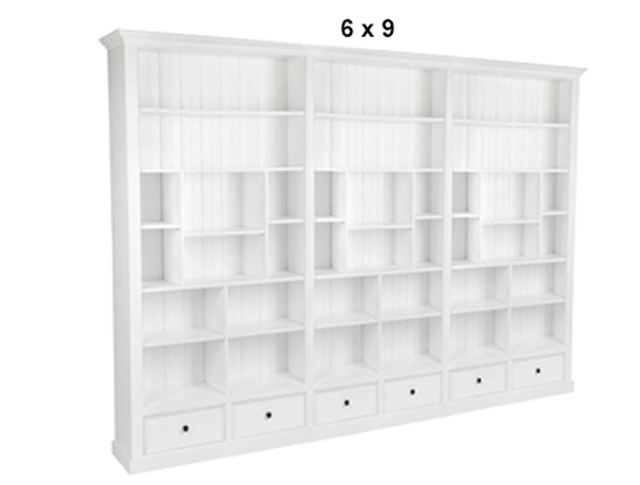 HERALDY (AUSSIE MADE) HIGHLINE WITH 36 SHELVES / 6 DRAWERS - (4 SECTION) PIGEON PAIRED BOOKCASE COLLECTION - ASSORTED STAINED COLOURS - STARTING FROM $2399